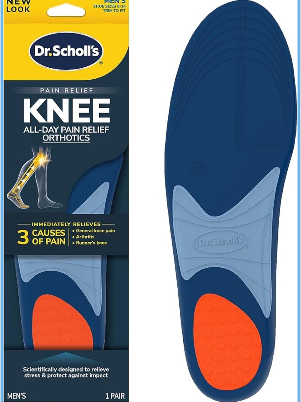 (3 for $25) Dr. Scholl's Knee All-Day Pain Relief Orthotic Insoles